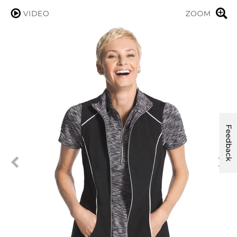 COPY - Zenergy Golf Chicos reversiable zip up vest Sz 2 - Picture 13 of 16